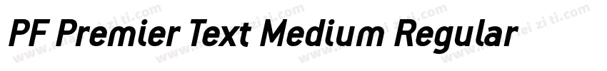 PF Premier Text Medium Regular字体转换